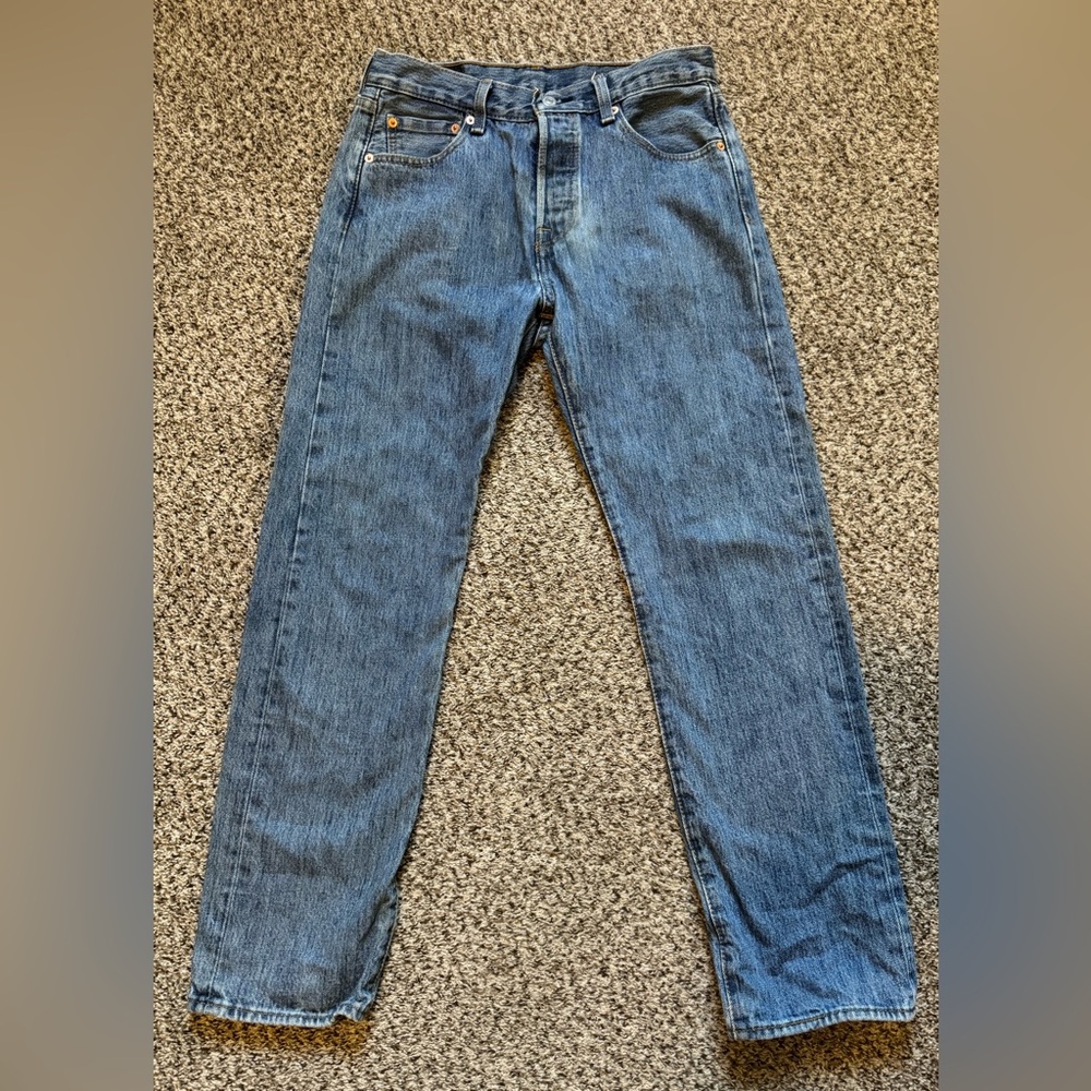Levi's Men's 501 29X30 Straight Blue Jeans